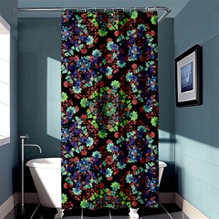 Colorful Floral Collage Pattern Shower Curtain 36  X 72  (stall)  by dflcprints