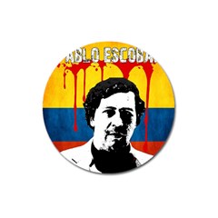 Pablo Escobar Magnet 3  (round) by Valentinaart