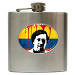 Pablo Escobar Hip Flask (6 oz) Front