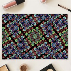 Colorful Floral Collage Pattern Cosmetic Bag (xxl)  by dflcprints