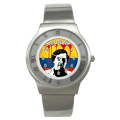 Pablo Escobar Stainless Steel Watch by Valentinaart