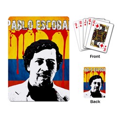 Pablo Escobar Playing Card by Valentinaart