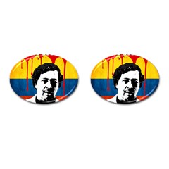 Pablo Escobar Cufflinks (oval) by Valentinaart