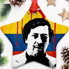 Pablo Escobar Star Ornament (two Sides) by Valentinaart