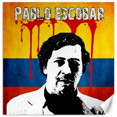 Pablo Escobar Canvas 12  X 12   by Valentinaart