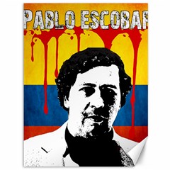 Pablo Escobar Canvas 36  X 48   by Valentinaart