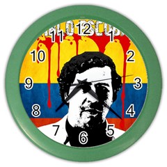 Pablo Escobar Color Wall Clocks by Valentinaart