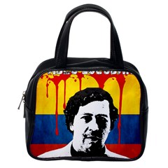 Pablo Escobar Classic Handbags (one Side) by Valentinaart