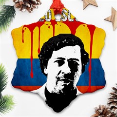 Pablo Escobar Snowflake Ornament (two Sides) by Valentinaart