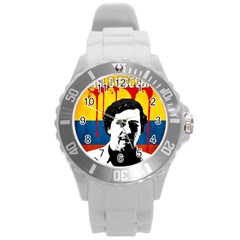 Pablo Escobar Round Plastic Sport Watch (l) by Valentinaart