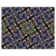 Colorful Floral Collage Pattern Double Sided Flano Blanket (medium)  by dflcprints