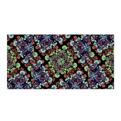 Colorful Floral Collage Pattern Satin Wrap by dflcprints