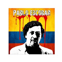 Pablo Escobar Small Satin Scarf (square) by Valentinaart