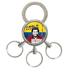 Pablo Escobar 3-ring Key Chains by Valentinaart