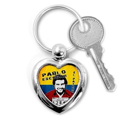 Pablo Escobar Key Chains (heart)  by Valentinaart