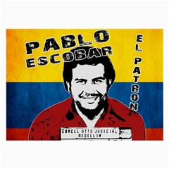 Pablo Escobar Large Glasses Cloth (2-side) by Valentinaart