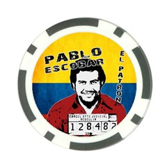 Pablo Escobar Poker Chip Card Guard by Valentinaart