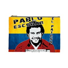 Pablo Escobar Cosmetic Bag (large)  by Valentinaart