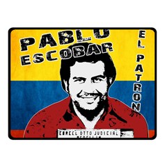 Pablo Escobar Fleece Blanket (small) by Valentinaart