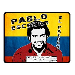 Pablo Escobar Double Sided Fleece Blanket (small)  by Valentinaart