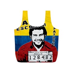 Pablo Escobar Full Print Recycle Bags (s)  by Valentinaart