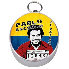 Pablo Escobar Silver Compasses by Valentinaart