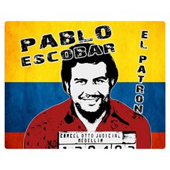 Pablo Escobar Double Sided Flano Blanket (medium)  by Valentinaart