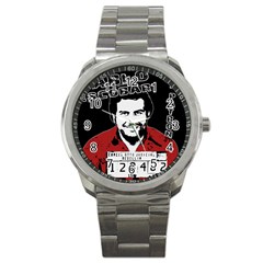 Pablo Escobar Sport Metal Watch by Valentinaart