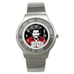 Pablo Escobar Stainless Steel Watch by Valentinaart