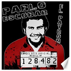 Pablo Escobar Canvas 12  X 12   by Valentinaart