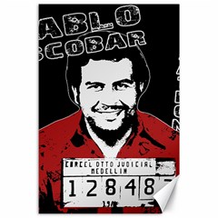 Pablo Escobar Canvas 24  X 36  by Valentinaart