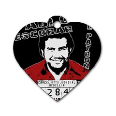 Pablo Escobar Dog Tag Heart (one Side) by Valentinaart