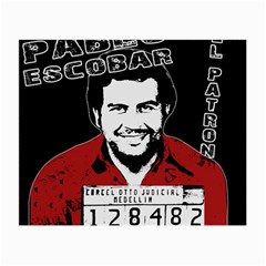 Pablo Escobar Small Glasses Cloth (2-side) by Valentinaart