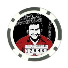 Pablo Escobar Poker Chip Card Guard by Valentinaart