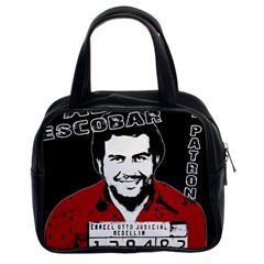 Pablo Escobar Classic Handbags (2 Sides) by Valentinaart