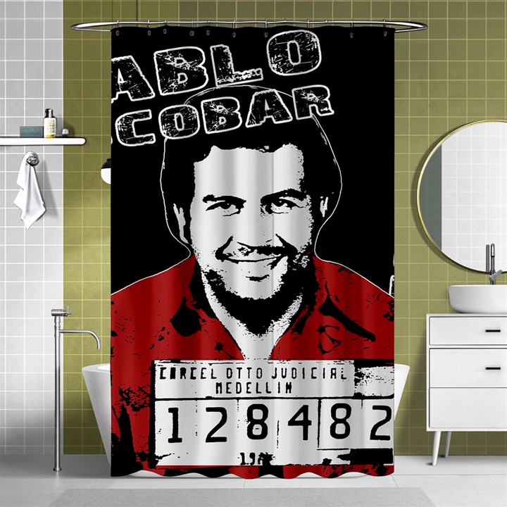 Pablo Escobar Shower Curtain 48  x 72  (Small) 