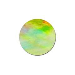 Abstract Yellow Green Oil Golf Ball Marker (4 pack)