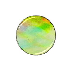 Abstract Yellow Green Oil Hat Clip Ball Marker