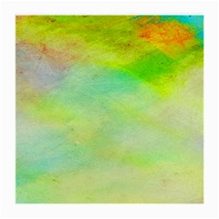 Abstract Yellow Green Oil Medium Glasses Cloth