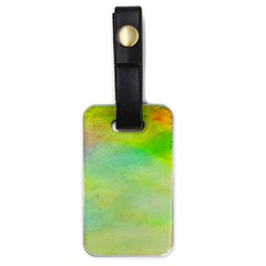 Abstract Yellow Green Oil Luggage Tags (One Side) 