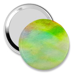 Abstract Yellow Green Oil 3  Handbag Mirrors