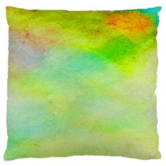 Abstract Yellow Green Oil Standard Flano Cushion Case (Two Sides)