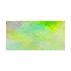 Abstract Yellow Green Oil Yoga Headband