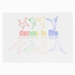 Dance is life Large Glasses Cloth (2-Side) Front