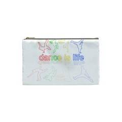 Dance Is Life Cosmetic Bag (small)  by Valentinaart