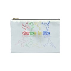 Dance Is Life Cosmetic Bag (medium)  by Valentinaart