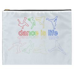 Dance Is Life Cosmetic Bag (xxxl)  by Valentinaart