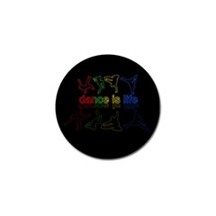 Dance Is Life Golf Ball Marker by Valentinaart