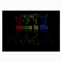 Dance Is Life Large Glasses Cloth by Valentinaart