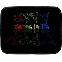 Dance Is Life Fleece Blanket (mini) by Valentinaart